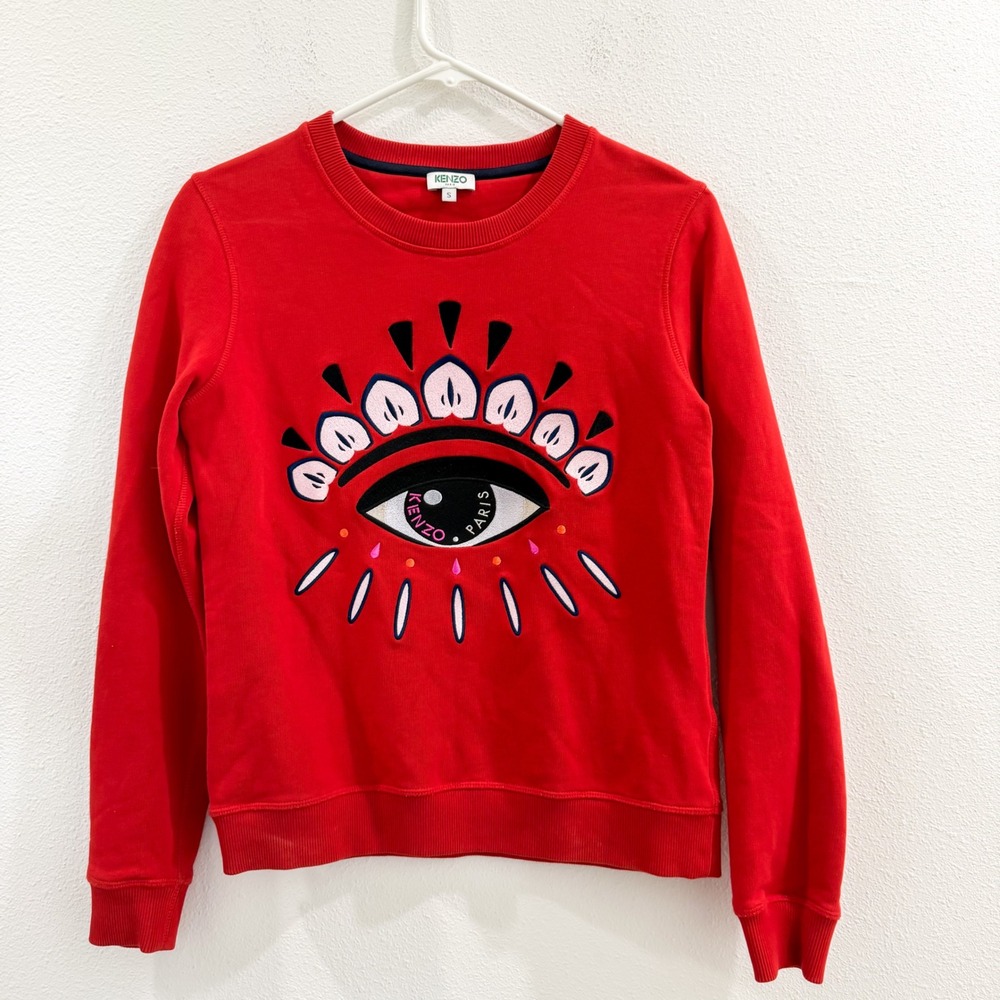 Kenzo Paris Eye Classic Sweatshirt Red S